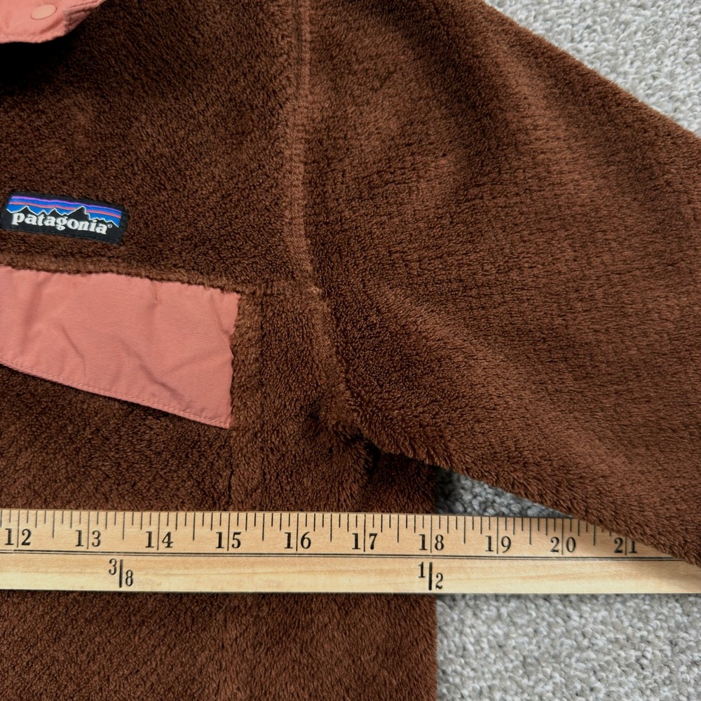 Patagonia Re-Tool Snap-T Pullover Womens S Moccasin Brown Polartec Thermal Pro - Picture 5 of 13